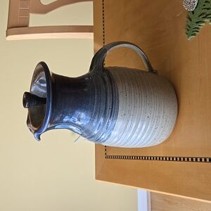 J.P.G. stoneware pitcher